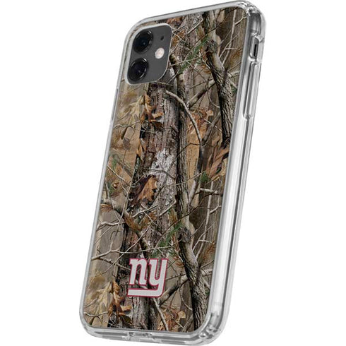 NFL New York Giants Realtree AP Camo iPhone 11 Clear Case