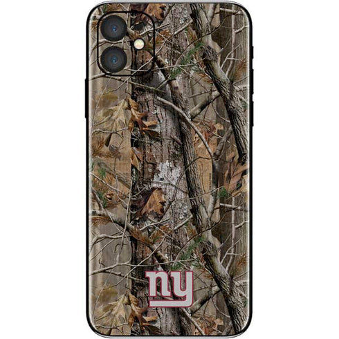 NFL New York Giants Realtree AP Camo iPhone 11 Skin