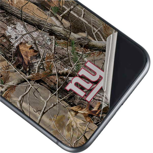 NFL New York Giants Realtree AP Camo iPhone 11 Skin
