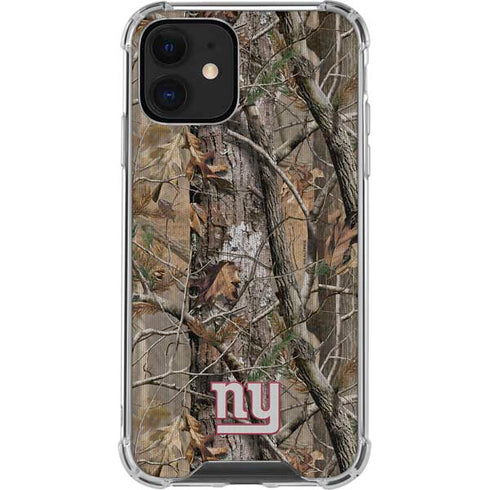 NFL New York Giants Realtree AP Camo iPhone 12 Mini Clear Case