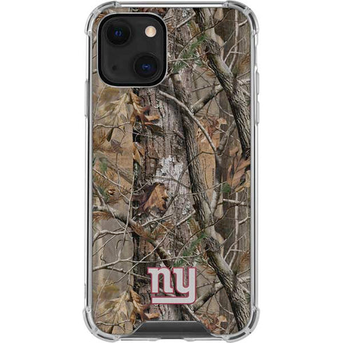 NFL New York Giants Realtree AP Camo iPhone 14 Clear Case