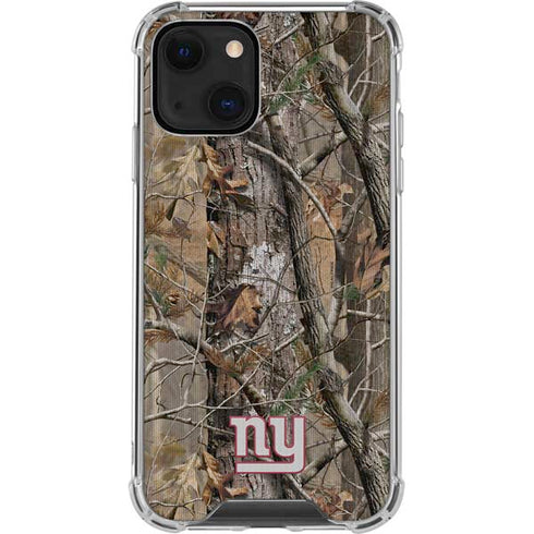 NFL New York Giants Realtree AP Camo iPhone 14 Plus Clear Case