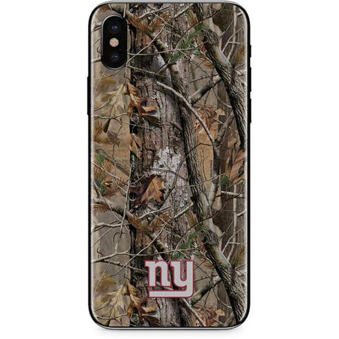 NFL New York Giants Realtree AP Camo iPhone XS Skin