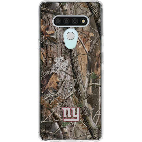 NFL New York Giants Realtree AP Camo LG Stylo 6 Clear Case