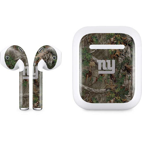 NFL New York Giants Realtree Xtra Green Camo Apple AirPods Skin