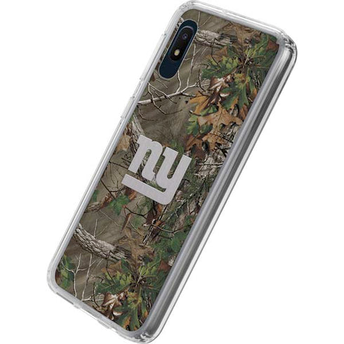 NFL New York Giants Realtree Xtra Green Camo Galaxy A10e Clear Case