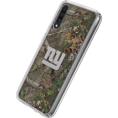 NFL New York Giants Realtree Xtra Green Camo Galaxy A50 Clear Case