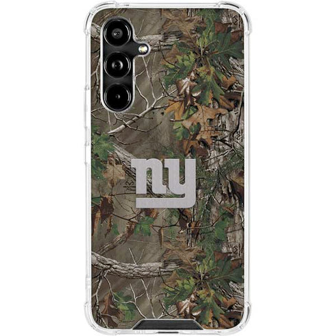 NFL New York Giants Realtree Xtra Green Camo Galaxy A54 5G Clear Case
