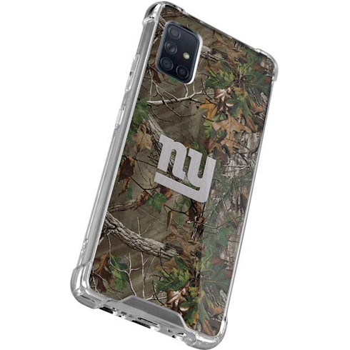 NFL New York Giants Realtree Xtra Green Camo Galaxy A71 5G Clear Case