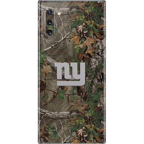 NFL New York Giants Realtree Xtra Green Camo Galaxy Note 10 Skin
