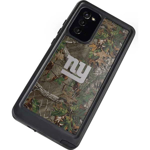 NFL New York Giants Realtree Xtra Green Camo Galaxy Note20 5G Waterproof Case