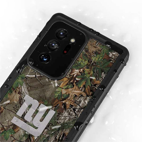NFL New York Giants Realtree Xtra Green Camo Galaxy Note20 Ultra 5G Waterproof Case