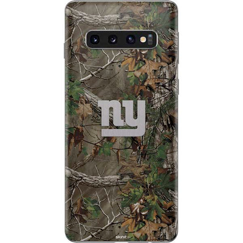 NFL New York Giants Realtree Xtra Green Camo Galaxy S10 Skin