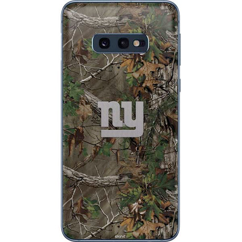 NFL New York Giants Realtree Xtra Green Camo Galaxy S10e Skin