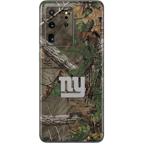 NFL New York Giants Realtree Xtra Green Camo Galaxy S20 Ultra 5G Skin