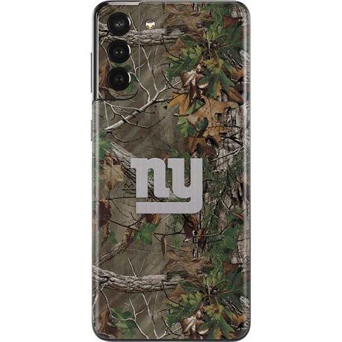 NFL New York Giants Realtree Xtra Green Camo Galaxy S21 Plus 5G Skin
