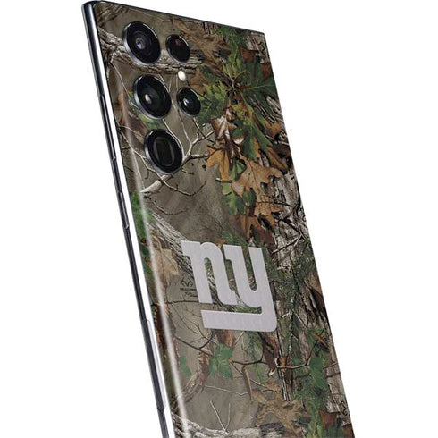 NFL New York Giants Realtree Xtra Green Camo Galaxy S22 Ultra Skin