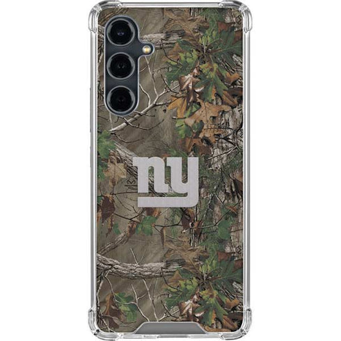 NFL New York Giants Realtree Xtra Green Camo Galaxy S23 FE Clear Case