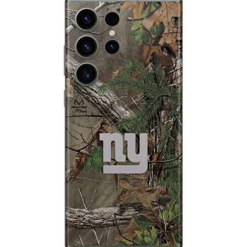 NFL New York Giants Realtree Xtra Green Camo Galaxy S23 Ultra Skin