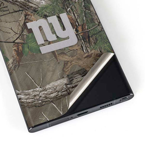 NFL New York Giants Realtree Xtra Green Camo Galaxy S23 Ultra Skin