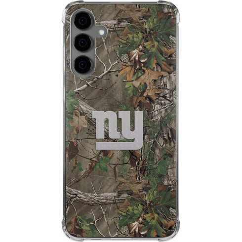 NFL New York Giants Realtree Xtra Green Camo Galaxy S24 Plus Clear Case