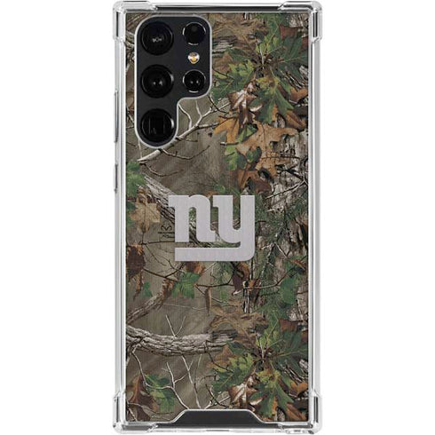 NFL New York Giants Realtree Xtra Green Camo Galaxy S24 Ultra Clear Case
