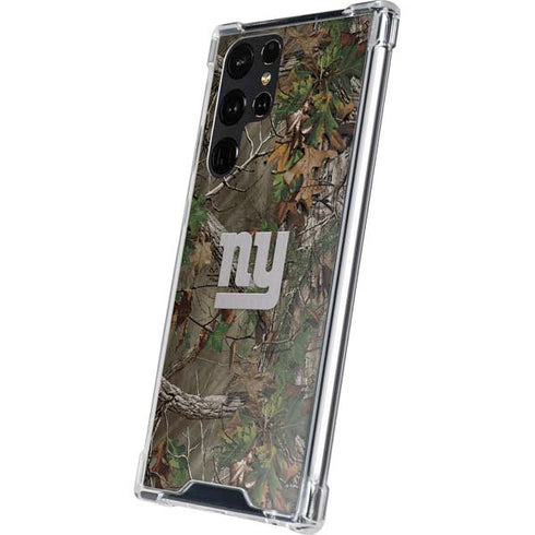 NFL New York Giants Realtree Xtra Green Camo Galaxy S24 Ultra Clear Case