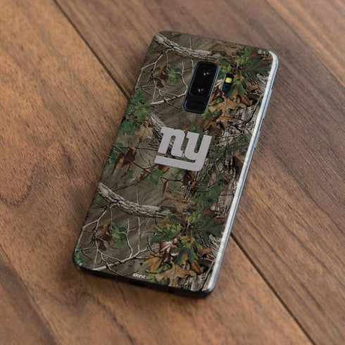 NFL New York Giants Realtree Xtra Green Camo Galaxy S9 Plus Skin