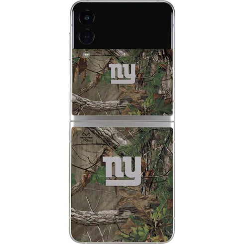 NFL New York Giants Realtree Xtra Green Camo Galaxy Z Flip3 5G Skin