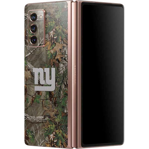NFL New York Giants Realtree Xtra Green Camo Galaxy Z Fold2 5G Skin