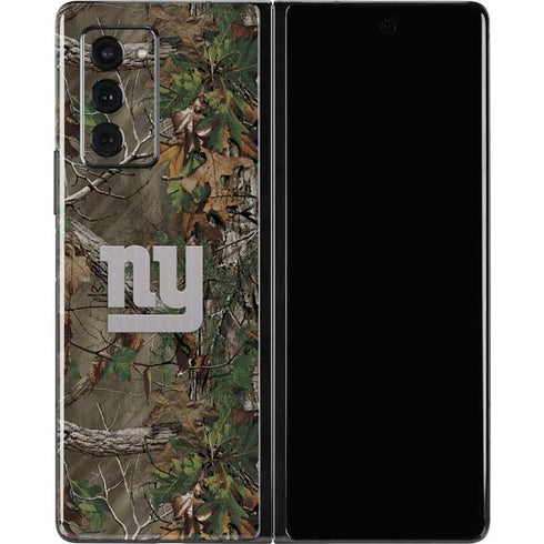 NFL New York Giants Realtree Xtra Green Camo Galaxy Z Fold2 5G Skin
