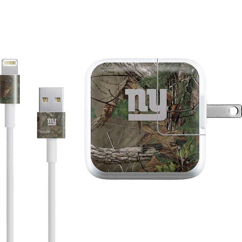 NFL New York Giants Realtree Xtra Green Camo iPad Charger (10W USB) Skin
