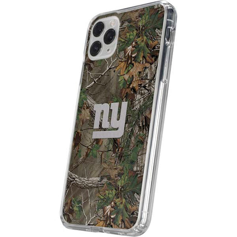 NFL New York Giants Realtree Xtra Green Camo iPhone 11 Pro Clear Case