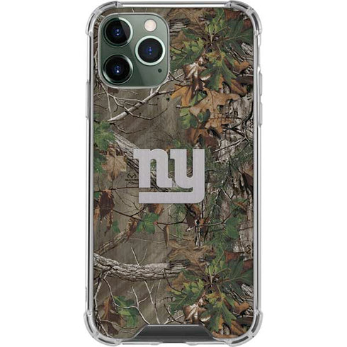 NFL New York Giants Realtree Xtra Green Camo iPhone 11 Pro Max Clear Case