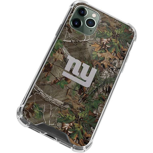 NFL New York Giants Realtree Xtra Green Camo iPhone 11 Pro Max Clear Case