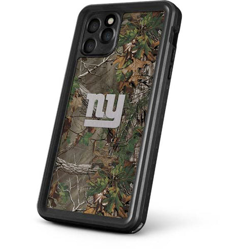 NFL New York Giants Realtree Xtra Green Camo iPhone 11 Pro Max Waterproof Case