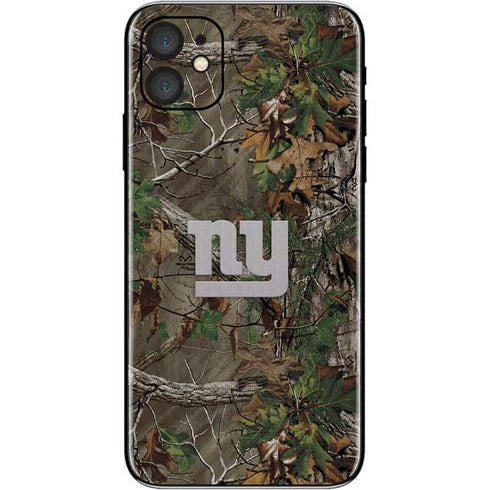 NFL New York Giants Realtree Xtra Green Camo iPhone 11 Skin