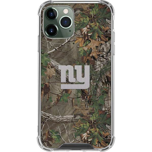 NFL New York Giants Realtree Xtra Green Camo iPhone 12 Pro Max Clear Case