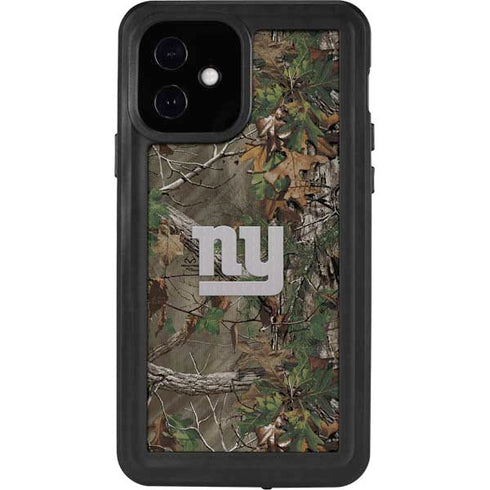 NFL New York Giants Realtree Xtra Green Camo iPhone 12 Waterproof Case
