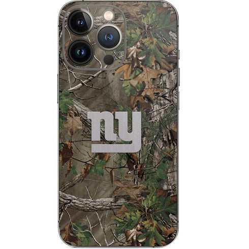 NFL New York Giants Realtree Xtra Green Camo iPhone 15 Pro Skin