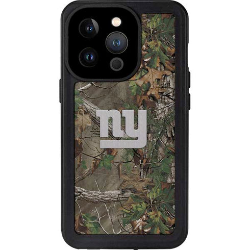 NFL New York Giants Realtree Xtra Green Camo iPhone 14 Pro Waterproof Case