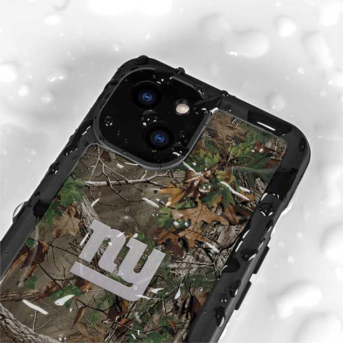 NFL New York Giants Realtree Xtra Green Camo iPhone 15 Waterproof Case