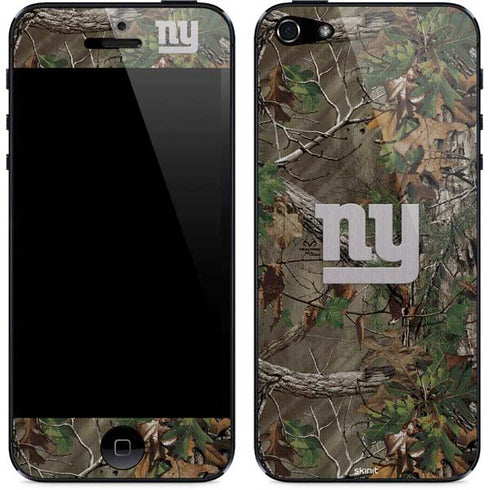 NFL New York Giants Realtree Xtra Green Camo iPhone 5/5s/5SE Skin