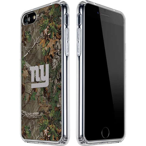 NFL New York Giants Realtree Xtra Green Camo iPhone SE (2nd & 3rd Gen) Clear Case