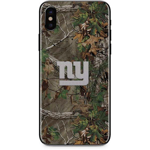 NFL New York Giants Realtree Xtra Green Camo iPhone X Skin