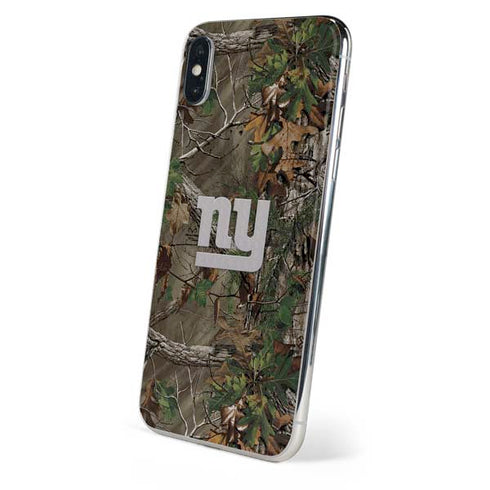 NFL New York Giants Realtree Xtra Green Camo iPhone X Skin