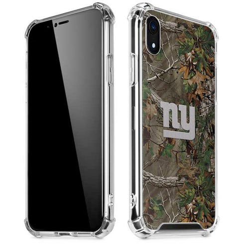 NFL New York Giants Realtree Xtra Green Camo iPhone XR Clear Case