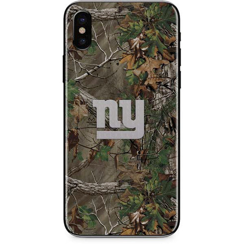 NFL New York Giants Realtree Xtra Green Camo iPhone XS Max Skin