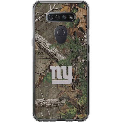 NFL New York Giants Realtree Xtra Green Camo LG K51/Q51 Clear Case