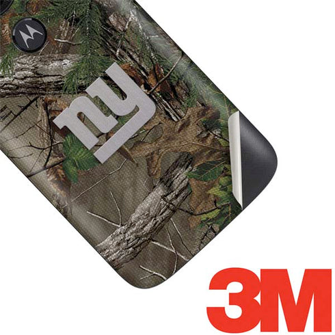 NFL New York Giants Realtree Xtra Green Camo Moto E5 Play Skin